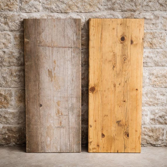 Alte Gerüstbohlen nach Maß DIY Altholz Rustikal Landhaus Industrial Upcycling Tisch Bank Regal Waschtisch