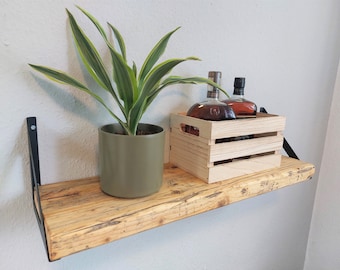 Wall Shelf Old Wood Vintage Rustic Kitchen Shelf Bookshelf