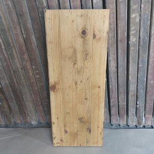 Old scaffolding planks made to measure DIY reclaimed wood rustic country house industrial upcycling table bench shelf vanity Variante 4