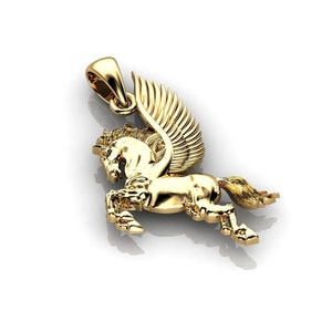 Pegasus Charm Pendant | Mythical Horse Necklace | Winged Horse Jewelry | Fantasy Pegasus Necklace | Magic Creature Pendant Gift”
