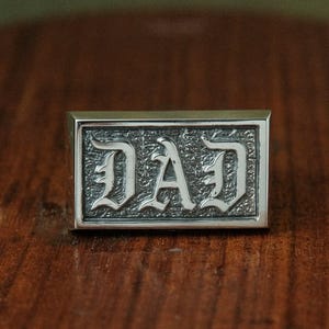 Anillo para papá, anillo para papá en plata de ley 925, regalo para el día del padre, anillo personalizado para papá, anillo hecho a mano, regalo para papá, anillo único para papá, regalo de anillo para papá