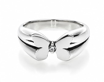 Sterlingzilveren vlinderring: mode-sieraden cadeau
