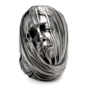 Unique Skull Ring - Skull Silver Ring - 925 Sterling Silver Skull Ring - Gothic Ring Jewelry - Gift For him Her - Handmade Jewelry