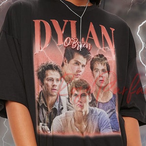 T-shirt retrò DYLAN O'BRIEN - Maglietta Dylan O'brien, Maglietta a maniche lunghe Dylan O'brien, Maglietta dei fan di Dylan O'brien, Maglietta per bambini Dylan O'brien