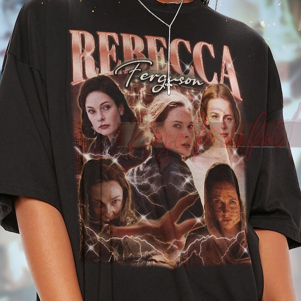 REBECCA FERGUSON Vintage T-shirt - Rebecca Ferguson Bootleg Tee, Rebecca Ferguson Fans Gifts, Rebecca Ferguson Retro Shirt, Rebecca Kids Tee