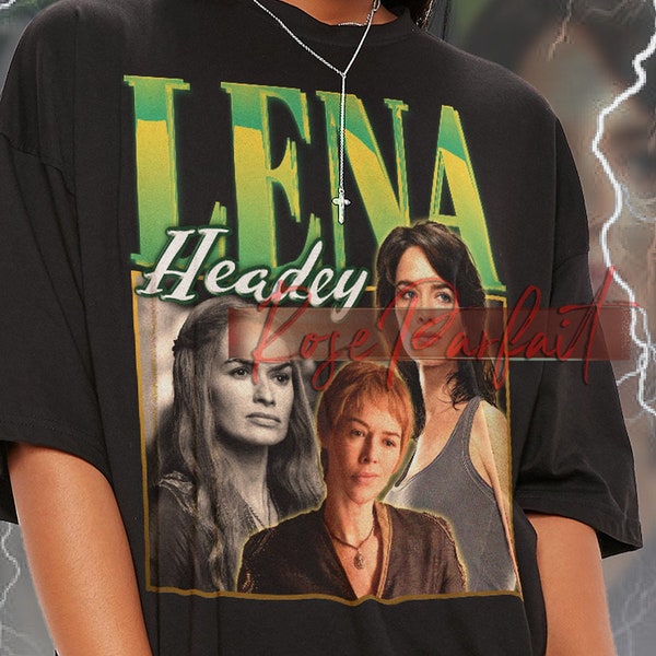 LENA HEADEY Vintage T-shirt - Lena Headey Homage Shirt, Lena Headey Fanclub Tees, Lena Headey 90's Tees, Lena Headey Fans Gifts