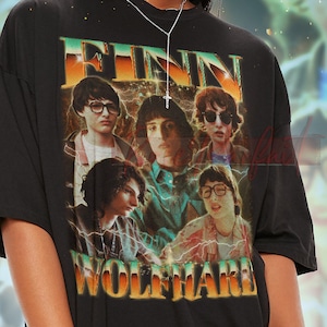 FINN WOLLFHARD Retro T-shirt - Finn Wolfhard Fans Geschenk, Finn Wolfhard Vintage Tees, Finn Wolfhard Fanclub, Finn Wolfhard Homage Tee Pullover