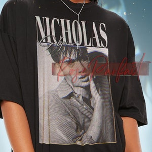 NICHOLAS Galitzine T-shirt - Nicholas Galitzine Fans Tee Nicholas Galitzine Vintage Shirt, Nicholas Galitzine Retro Shirt, Long Sleeve Shirt