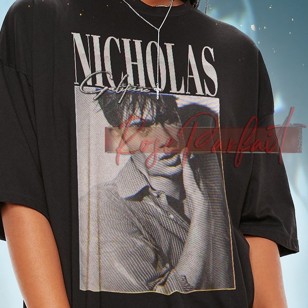 NICHOLAS Galitzine T-shirt - Nicholas Galitzine Fans Tee Nicholas Galitzine Vintage Shirt, Nicholas Galitzine Retro Shirt, Long Sleeve Shirt