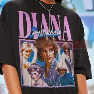 PRINCESS DIANA Vintage T-shirt - Princess Diana Bootleg Tees, Lady Diana Fans Gifts, Princess Diana Retro Shirt, Princess Diana Kids Tee