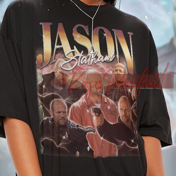 JASON STATHAM 90's Shirt - Jason Statham Retro Shirt, Jason Statham Fans Tees, Jason Statham T-shirt, Jason Statham Tribute, Kids Tee