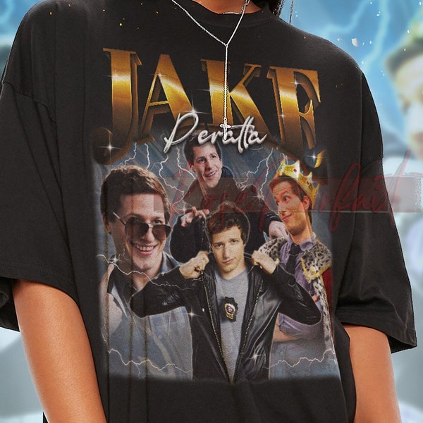 JAKE PERALTA Retro T-shirt - Jake Peralta Bootleg Tees, Andy Samberg Vintage Shirt, Jake Peralta Homage Shirt, Jake Peralta Kids Tee