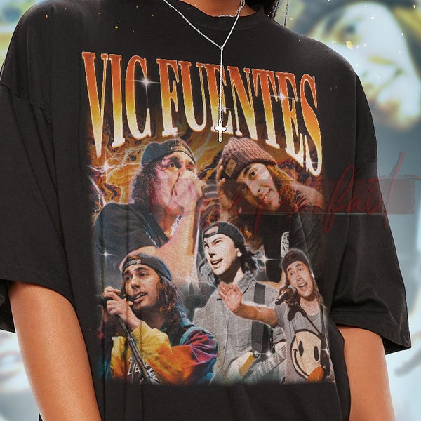 VIC FUENTES Vintage Shirt, Vic Fuentes Homage Tshirt, Vic Fuentes Fan Tees, Vic Fuentes Retro 90s Sweater, Vic Fuentes Merch Gift