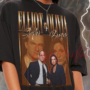 Elliot Stabler and Olivia Benson Shirt Vintage 90s Couple Tee ...