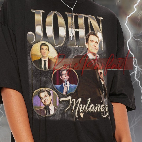 JOHN MULANEY Retro T-shirt - John Mulaney Retro 90's Tee, John Mulaney Homage Shirt, John Mulaney Long Sleeve Shirt, Fans Tee, Kids Tee