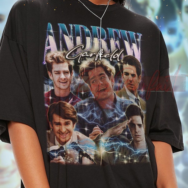 ANDREW GARFIELD 90's T-shirt - Andrew Garfield Bootleg Tees, Andrew Garfield Fans Gifts, Andrew Garfield Vintage Retro Shirt, Fans Kids Tee