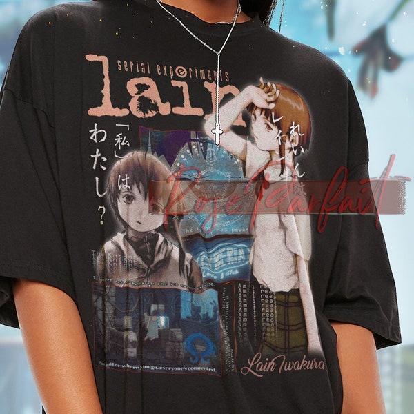 Lain Iwakura Shirt, SERIAL EXPERIMENTAL LAIN Shirt, A Japanese Anime Tv Series shirt, Japan Tshirt, Retro Anime Tee, Manga Vintage Tee