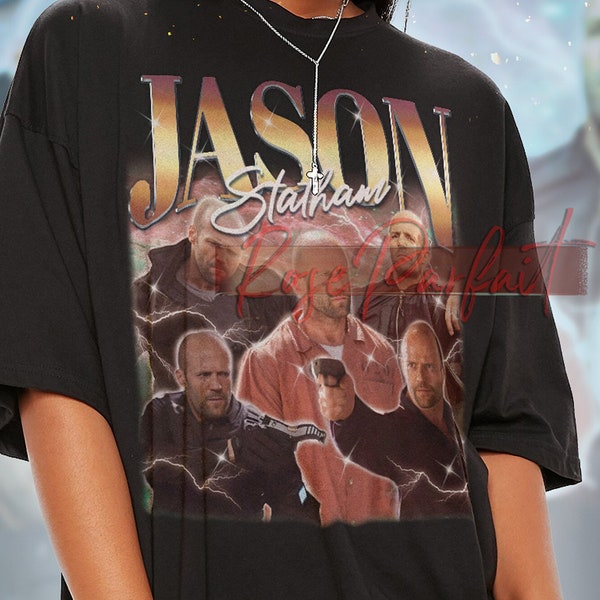 JASON STATHAM Retro T-shirt - Jason Statham Bootleg Tees Jason Statham Long Sleeve Shirt, Jason Statham Homage Shirt, Jason Statham Kids Tee