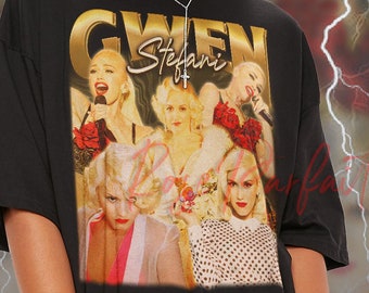 Gwen Stefani Retro T-shirt - Gwen Stefani Homage Tee, Gwen Stefani Long Sleeve Shirt, Gwen Stefani Fans Tee, Kids Tee, Gwen Stefani Sweater