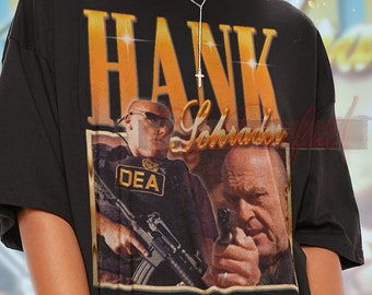 HANK SCHRADER Retro T-shirt - Hank Schrader Bootleg Tees, Hank Schrader Long Sleeve Shirt, Hank Schrader Homage Shirt, Hank Schrader Fans
