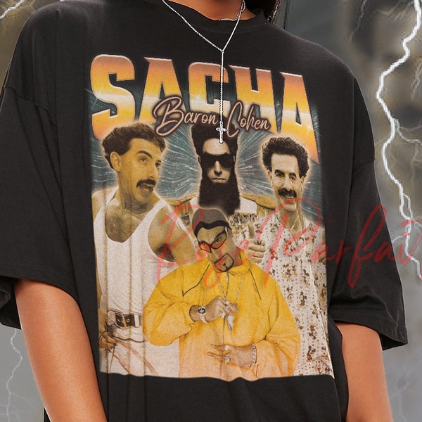 SACHA BARON COHEN Retro T-shirt - Sacha Baron Cohen Tee, Sacha Cohen Long Sleeve Shirt, Sacha Baron Cohen Fans Tee, Sacha Baron Kids Tee