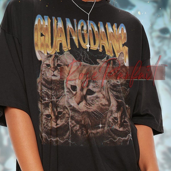 Guangdang Sad Cat Meme T-shirt - Cat Memes Shirt, Cute Cat T-shirt, Sad Memes, Sad Cats Shirt, Funny Cat Retro Tees, Cat Vintage Tees