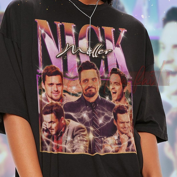 T-shirt NICK MILLER des années 90 - Nick Miller Bootleg Tees, cadeaux Nick Miller Fans, chemise rétro vintage Nick Miller, Nick Miller Fans T-shirts enfant