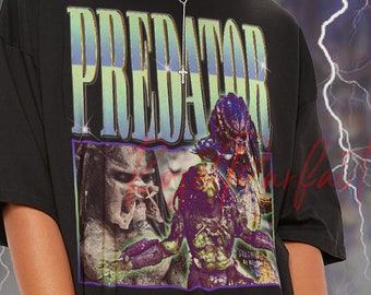 T-shirt du film PREDATOR - hommage à Arnold Schwarzenegger, chemise Arnold Schwarzenegger, cadeaux pour les fans de Carl Weathers, Major Dutch, chemise Al Dillon