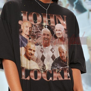 JOHN LOCKE Retro T-shirt -  John Locke Vintage 90's Shirt, Terry O'Quinn Shirt, Terry O'Quinn Homage Tees, John Locke Fans Tees