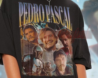 Camisa vintage de Pedro Pascal, camiseta de fan de Pedro Pascal, camisa de actor PEDRO PASCAL, regalo de fans de Pedro Pascal, camisetas retro de los años 90 de Pedro, camisa de Pedro