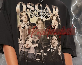 OSCAR WILDE Retro T-shirt - Oscar Wilde Tribute Tee, Oscar Wilde Long Sleeve Shirt, Oscar Wilde Fans Tee, Oscar Wilde Kids Tee