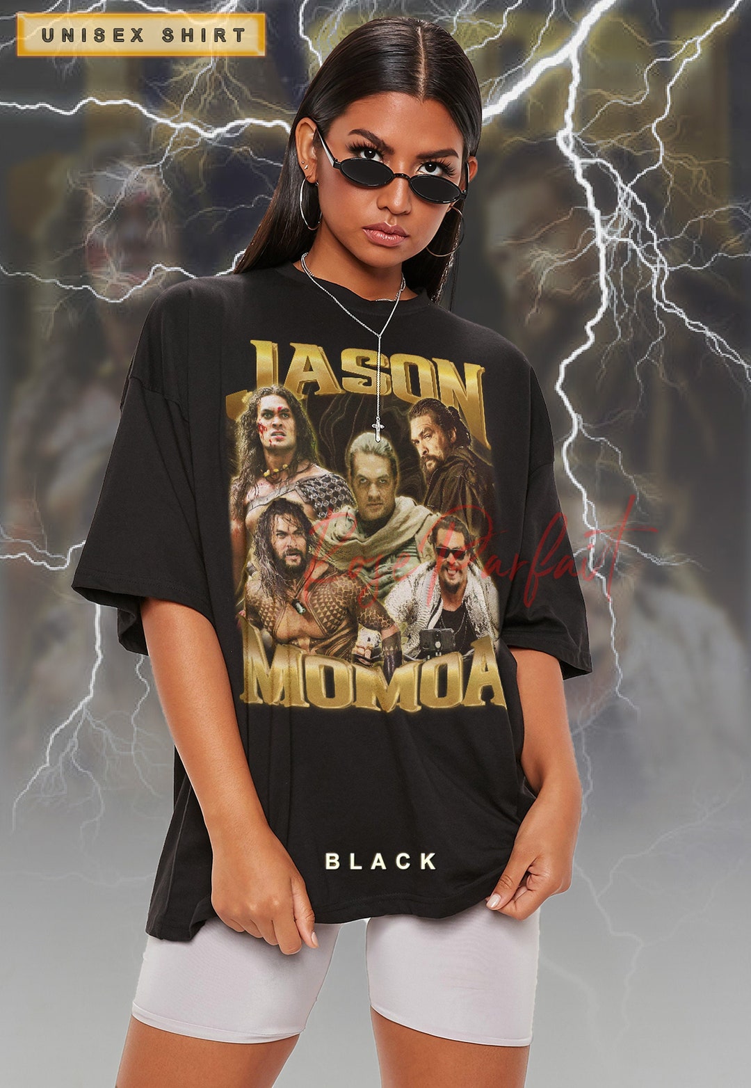 JASON MOMOA Retro T-shirt Jason Momoa Vintage Tee, Jason Momoa Long ...