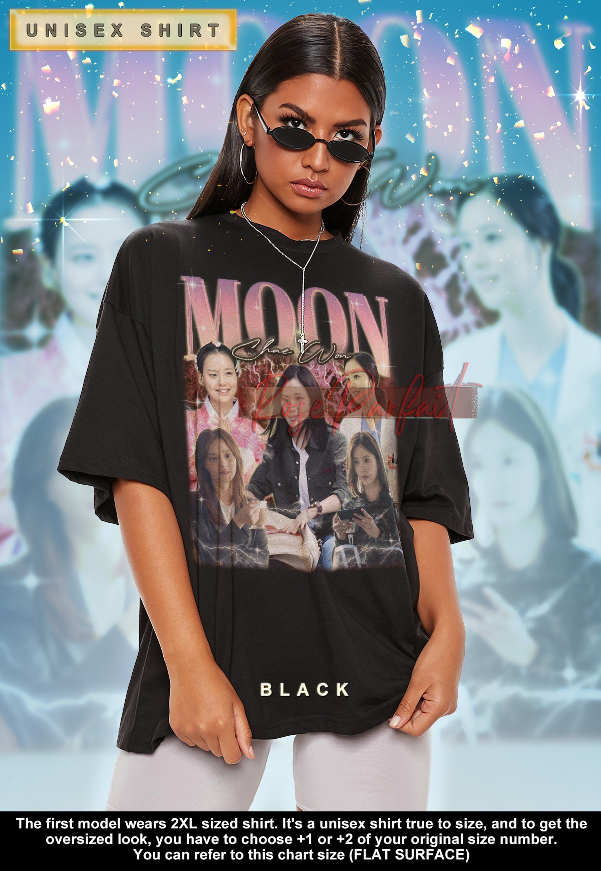 MOON CHAEWON 90's Shirt - Moon Chaewon Retro Shirt, Moon Chaewon Fans Tees, Moon Chaewon T-shirt, Moon Chaewon Tribute, Kids Tee