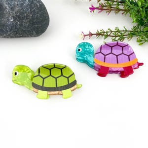 Cute Small Sea Turtle Hair Claw Clip,Colorful Marine Animal Hair Claw,Hair Accessories,Turtle Lovers Gift