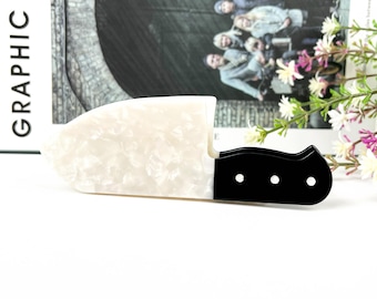 Funny Knife Hair Claw Clip: Acetate Halloween Cosplay Accessory