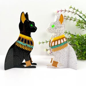 Cartoon Egyptian Cat Hair Clip,Animal Hair Clip,Custom Unique Logo/Text on Box,Hair Accessories,Acetate Hair Clip,Unique Gift For Cat Lovers
