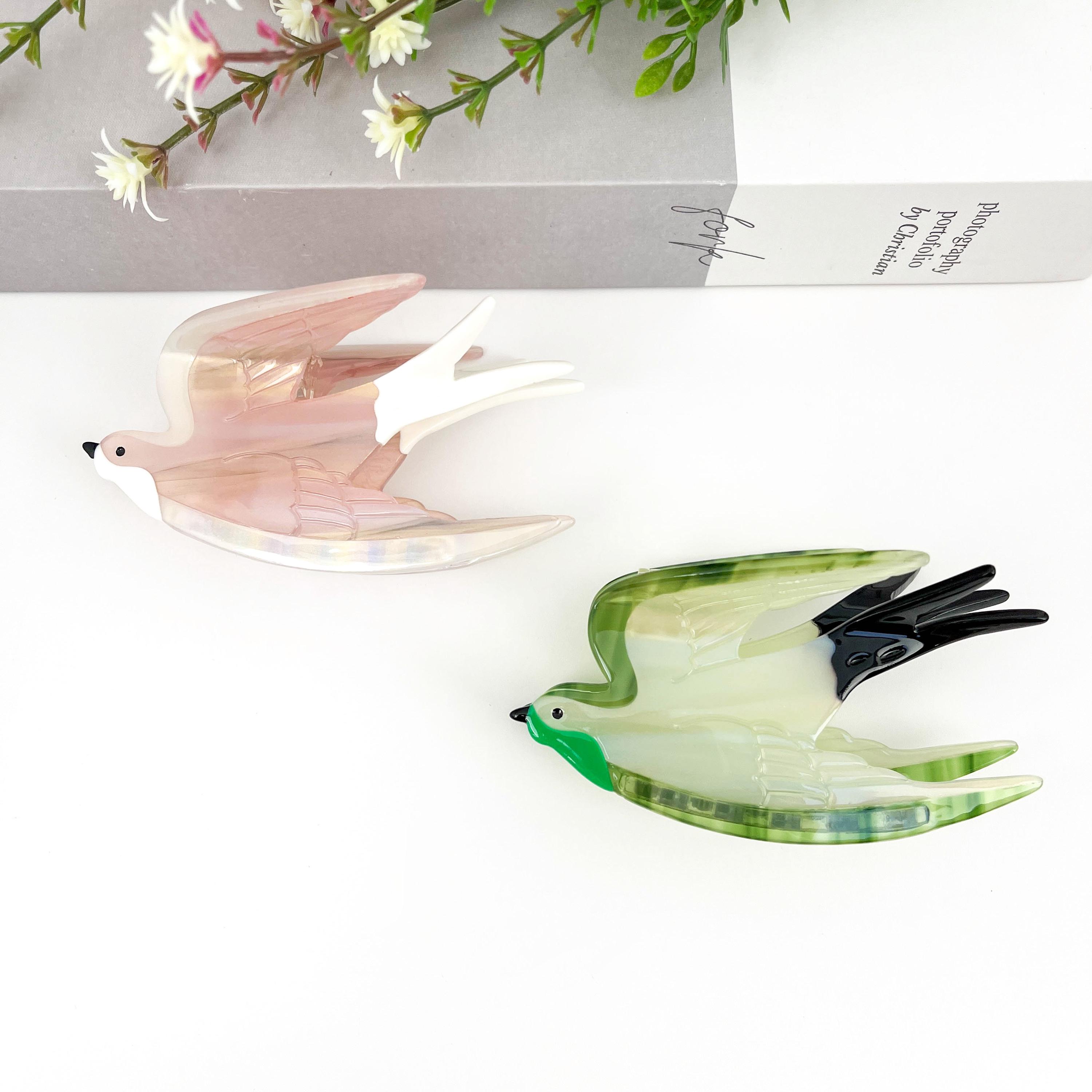 鳥のヘアクリップ - Etsy 日本