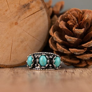 Turquoise ringen voor vrouwen, koperen terquious ring, boho sieraden, moeder cadeau, cadeaus voor haar, ringen voor vrouwen vintage, hulp bij schrijven cadeaubon