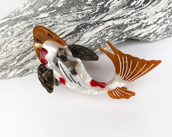 Koi Hair Claw Clip: Acetate Fish Hair Accessory
