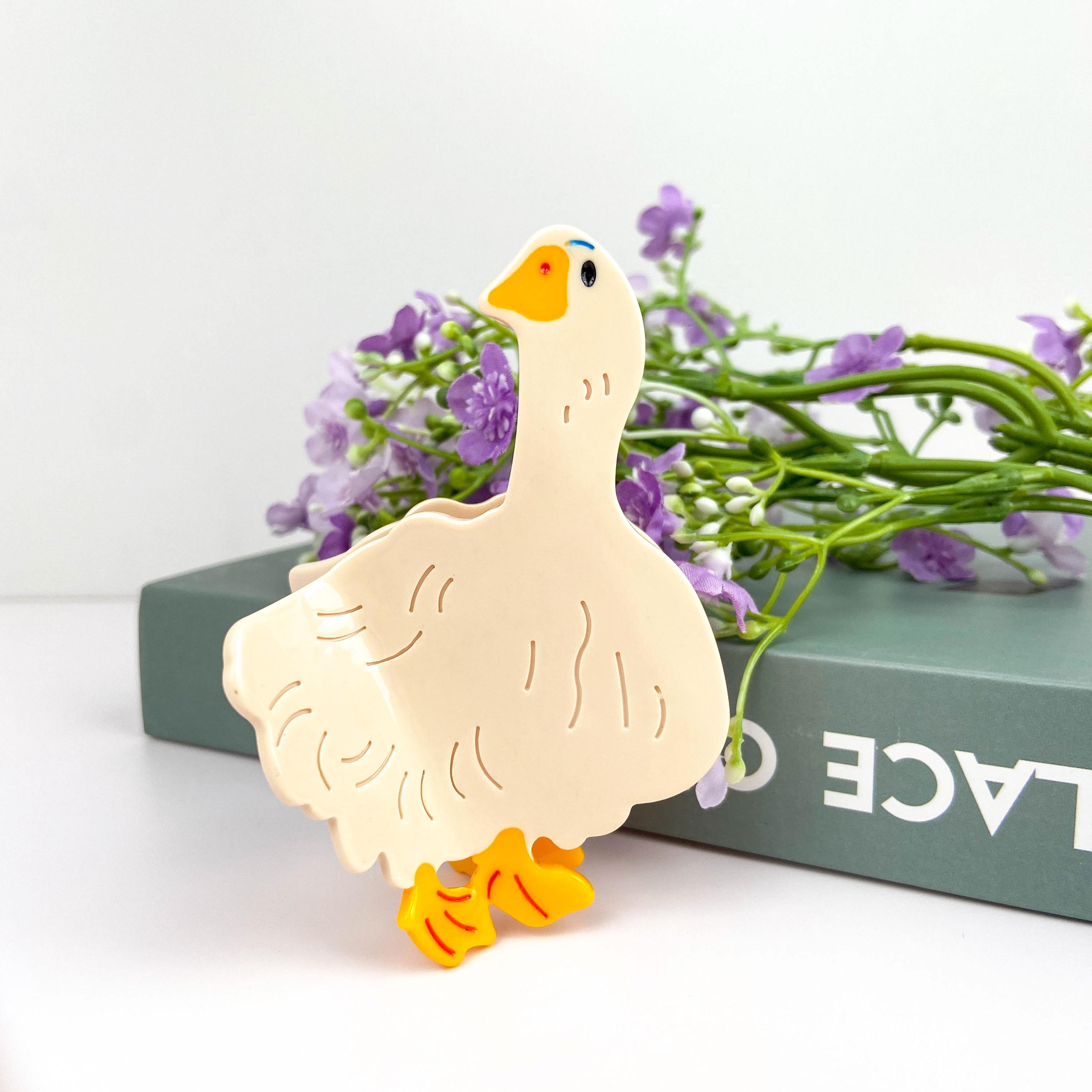 Handmade Duck Acetate Hair Claw Clip, Personalized Gift - Etsy