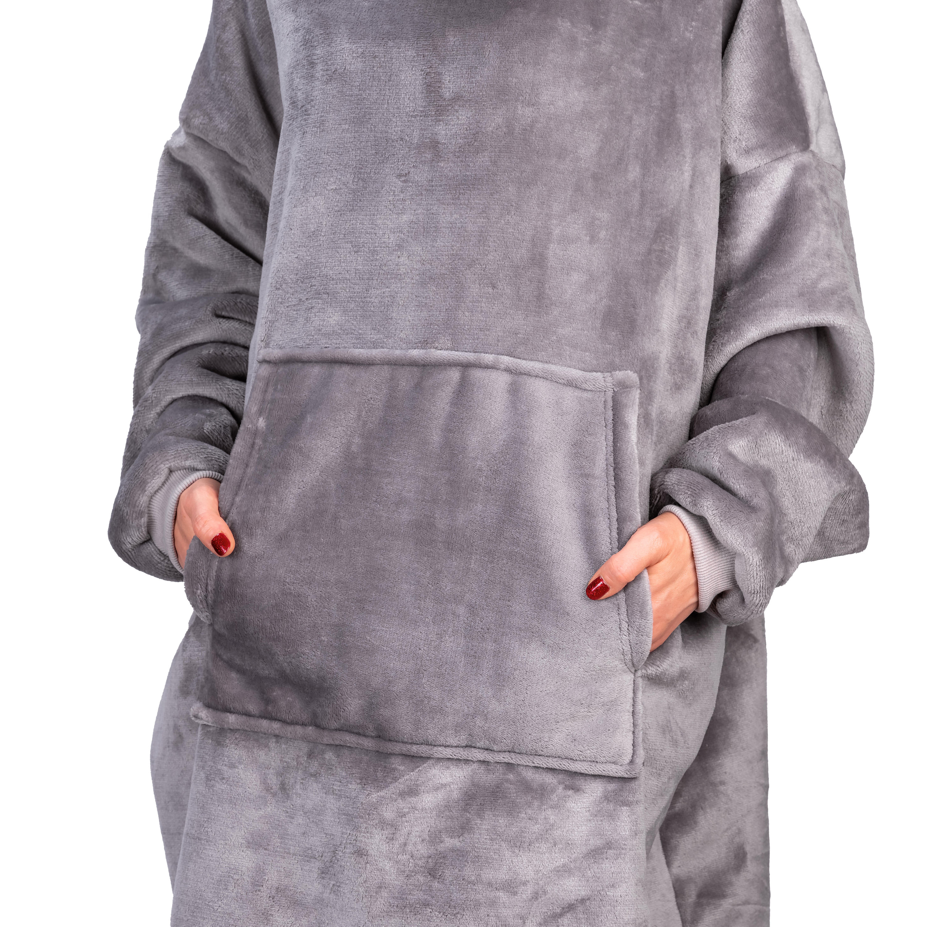 Oversized Hoodie Blanket With FREE Matching Fluffy Socks Plush Fleece Sherpa Lined Gift For Her! Wearable Blanket Hoodie One Size