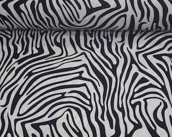 Zebra Design Upholstery Fabric, Black and White Water Repellent Fabric, Home Textile Fabric, Curtain, Furniture, Chair, Sofa, Pillow