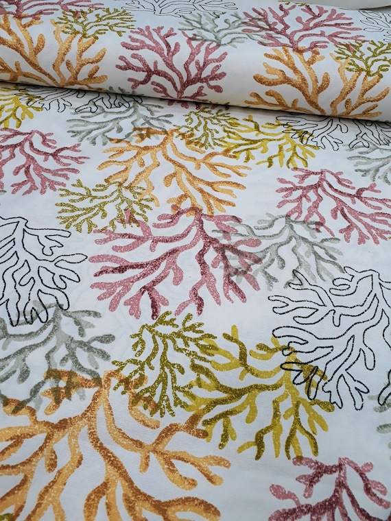 Korallen Riffs Gedruckt Canvas Stoff, Wasserdichter Stoff