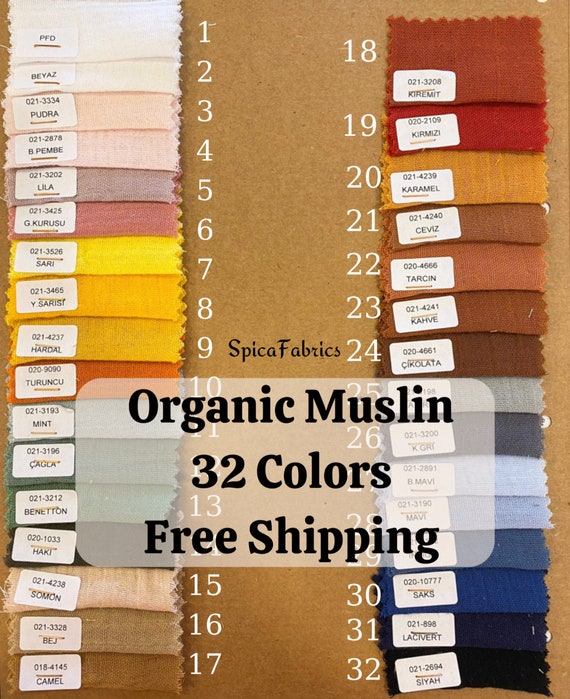 Organic Muslin Fabric