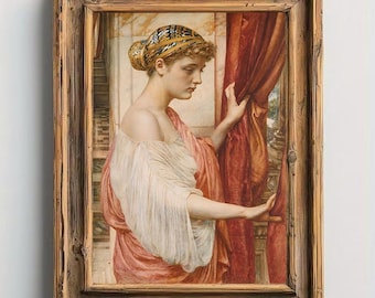 Psyche 1884 By Edward John Poster, Pre-Raphaelite Fine Art, Mythological Greek Goddess, Vintage Illustration, Art Nouveau, Museum Wall Art