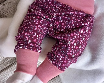 Baby Kind Pumphose Baggy Pants 56 62 68 74 80 86 92 98 110 Blumen Blüten