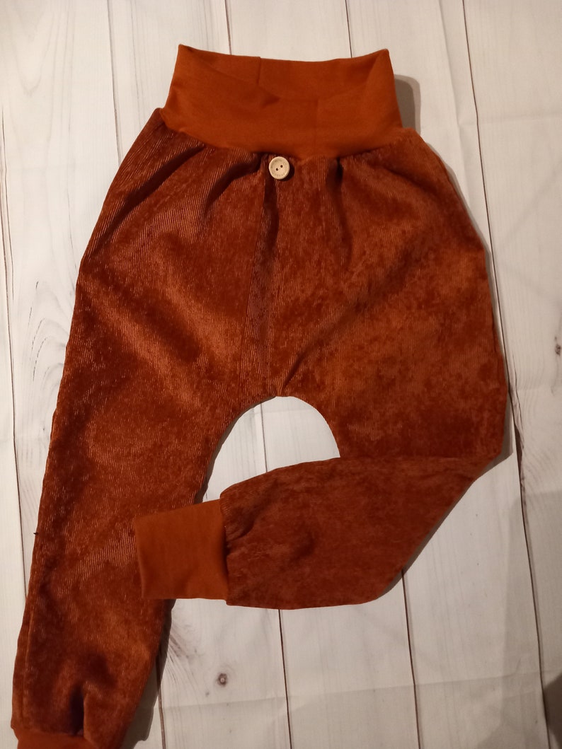 Baggy Pants Pumphose Cordhose Junge Mädchen 56 62 68 74 80 86 92 98 104 110 116 122 Rostbraun