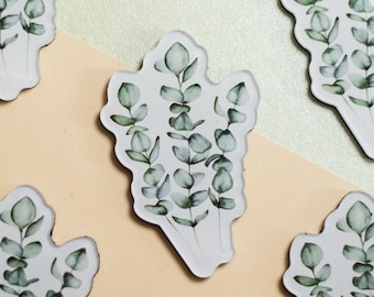 Eucalyptus Plant Magnet - Watercolor Illustration - Botanical Acrylic Fridge Magnet
