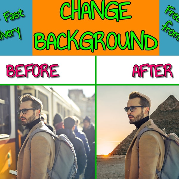 Change Photo Background, Replace Image Background, Remove Background, Professional Photo Edit, Product Background Change, Add Background