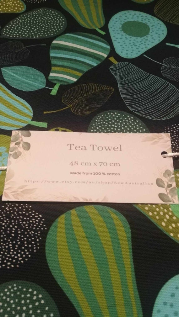 Australian Design Cotton Tea Towel, Large Kitchen Towel
